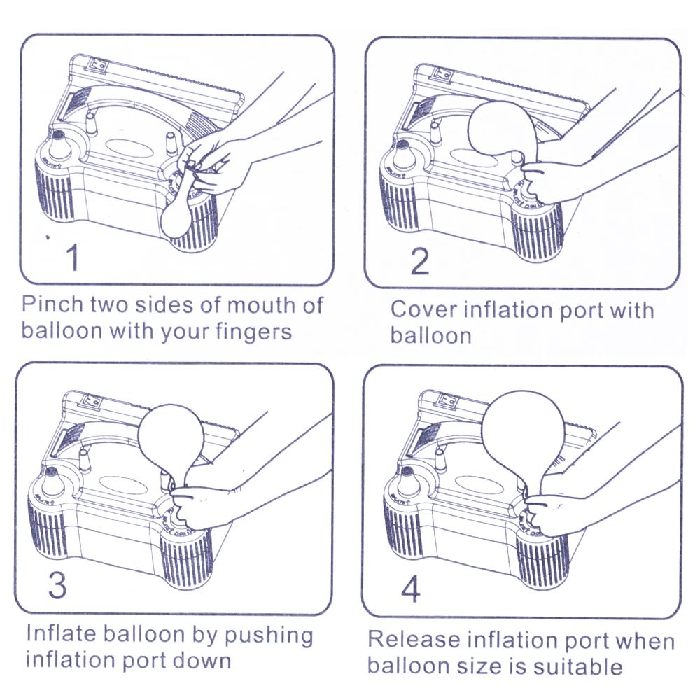 Happy Hire balloon inflator 4